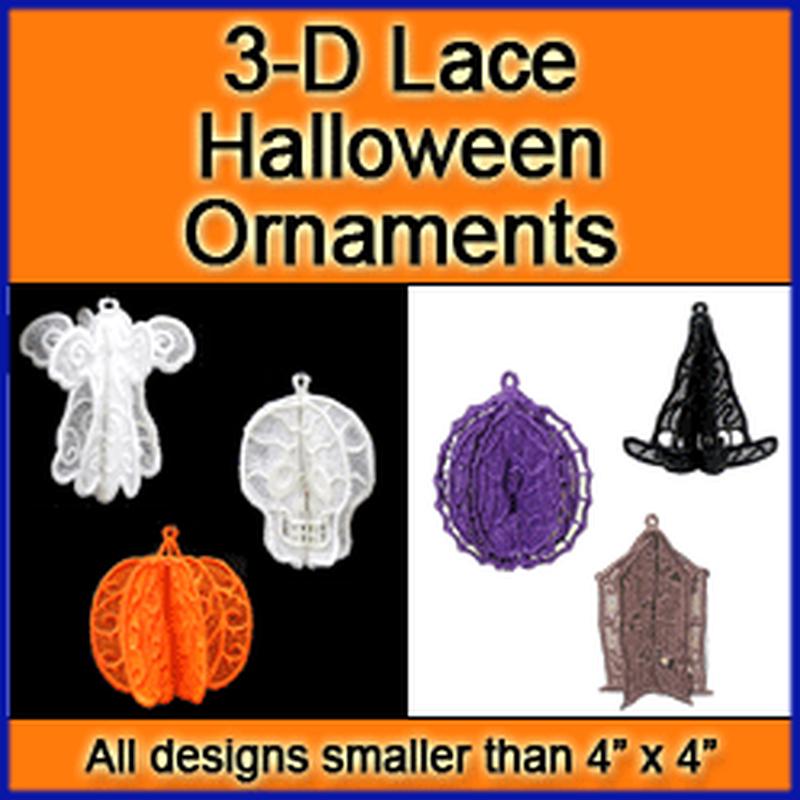 A 3D Halloween Ornaments (Lace) Design Pack