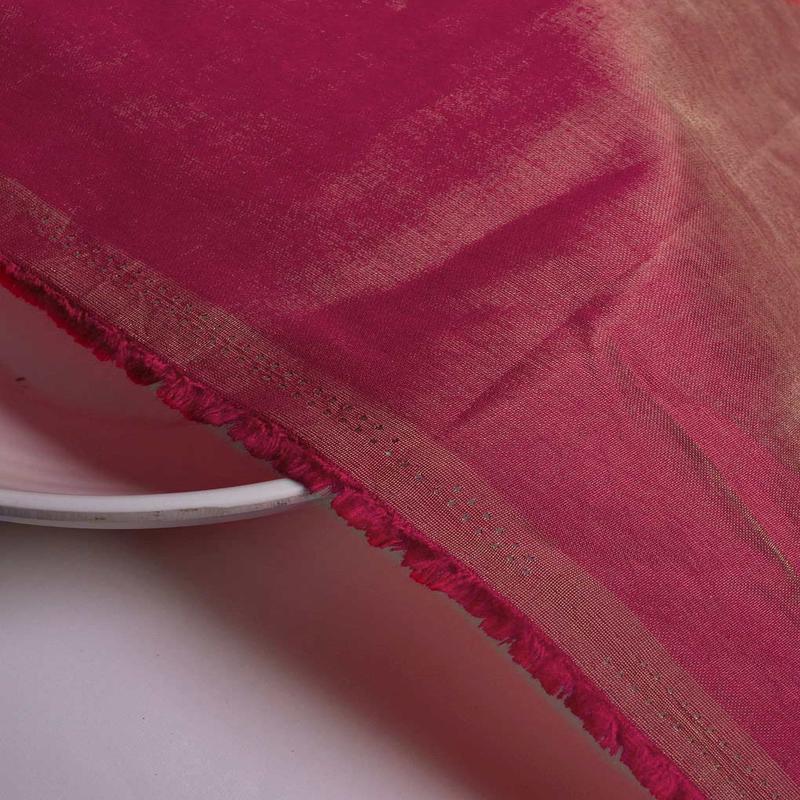 Dark Fuchsia Poly Viscose Shimmer Plain Mill Dyed Fabric 58" - 11 kg