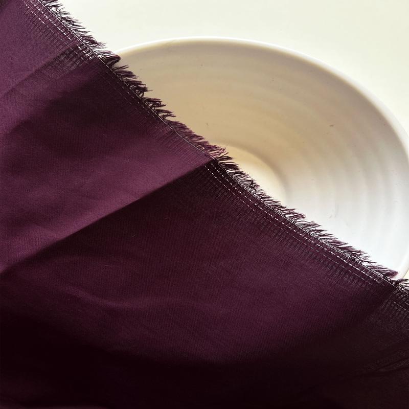 Dark Purple Cotton Jam Satin Mill Dyed Fabric 42" - 10 kg