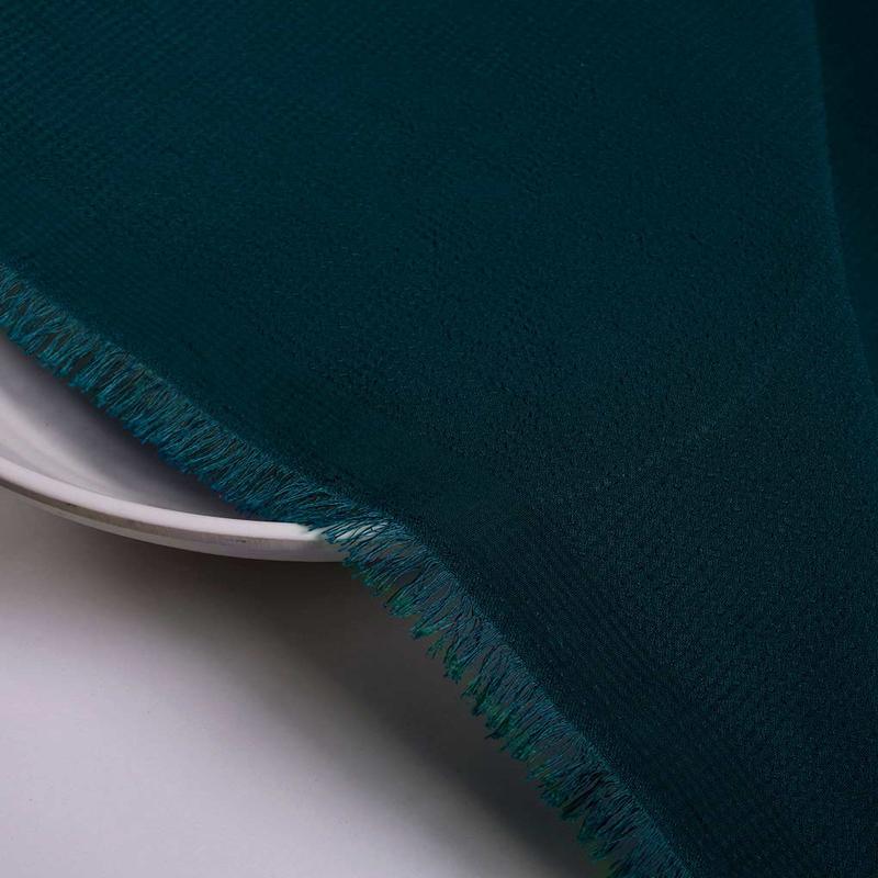 Dark Teal Poly Dobby Mill Dyed Fabric 60" - 20 kg