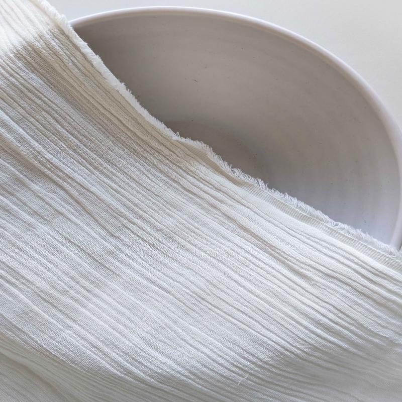 Double Cloth Wrinkle Cotton Fabric 40"