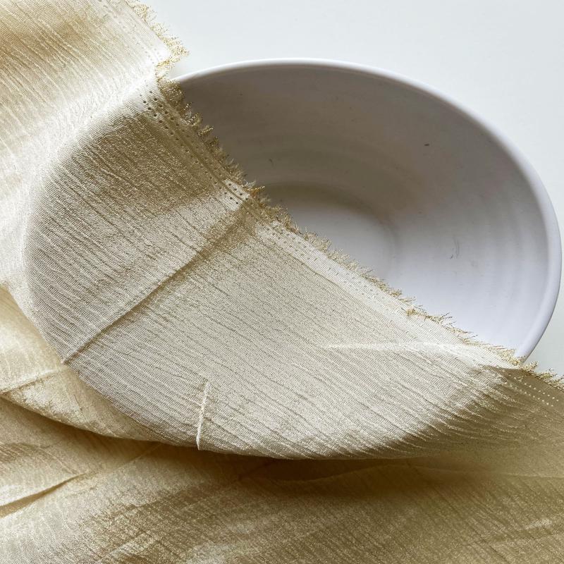 75 Gram Viscose Copper Tissue Crushed Fabric