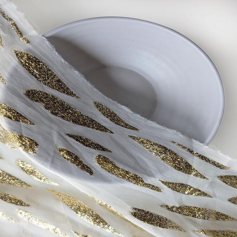 95 Gram Viscose Georgette Jacquard Fabric 54"