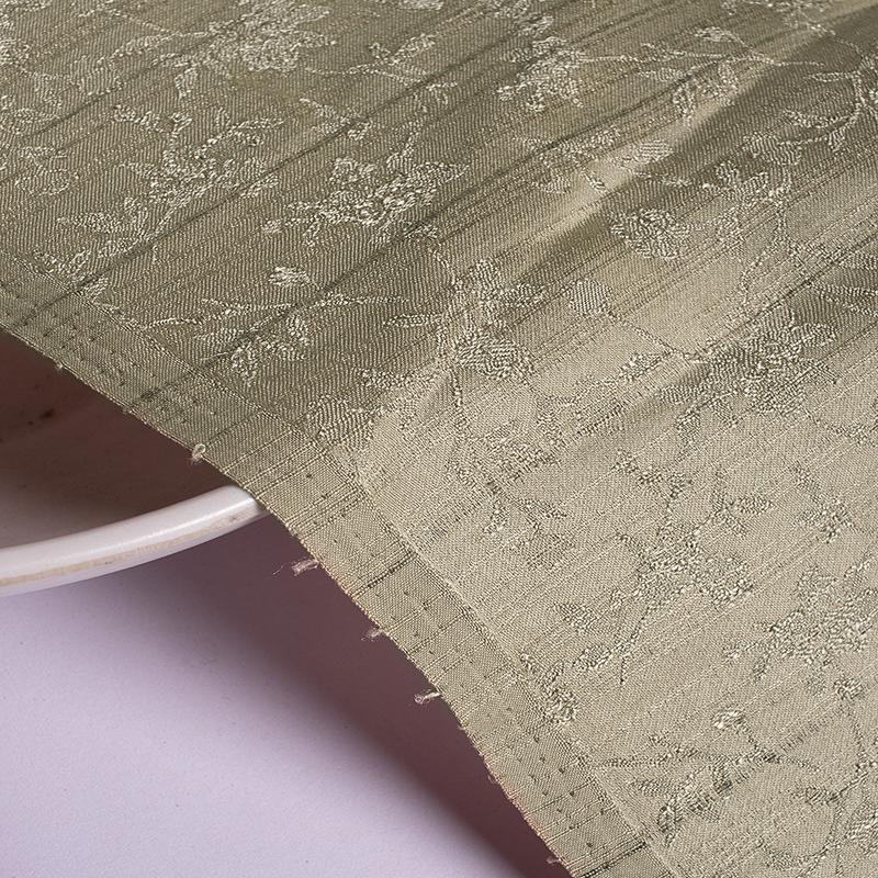 Beige Poly Jacquard Mill Dyed Fabric - 11.5 kg