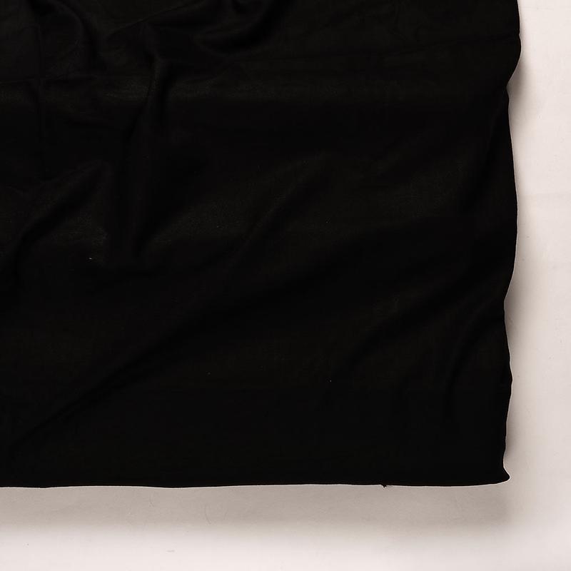 Black 30s Liva Rayon Plain Mill Dyed Fabric 56" - 16 kg