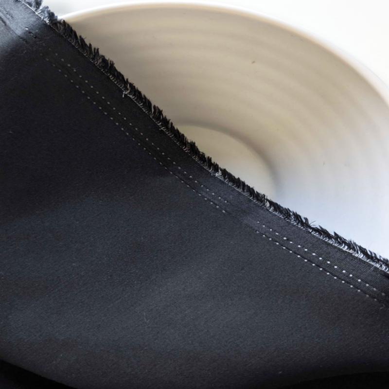 Black 60s (165 x 104) LENZING Modal Satin Fabric 58"