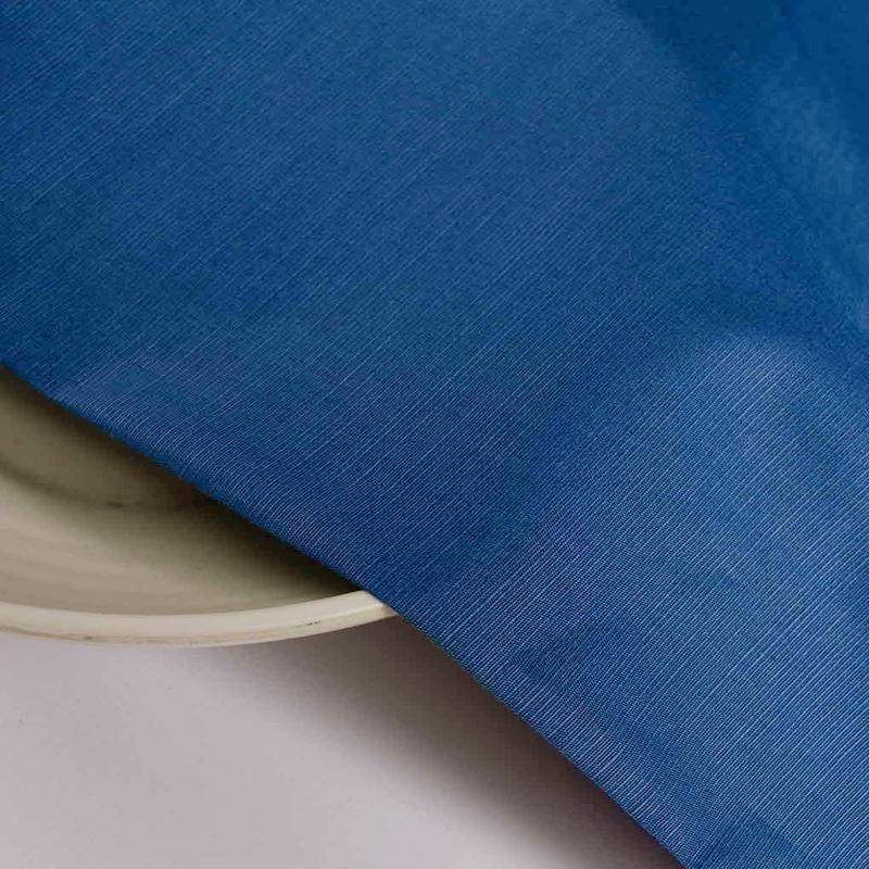 Blue 50s Double Sided Cotton Slub Mill Dyed Fabric 58"