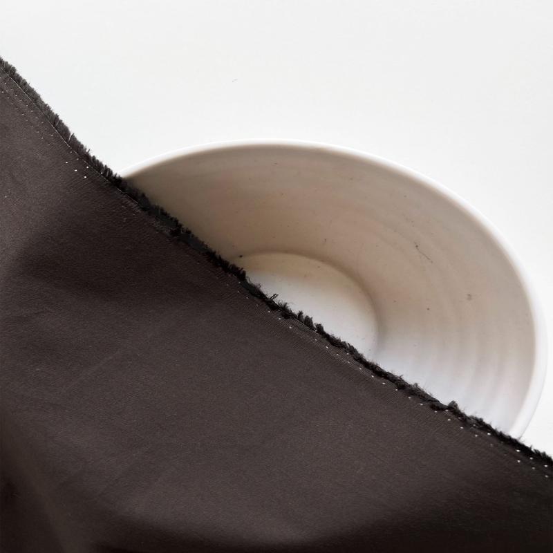 Brown 30s Cotton Twill Lafer Mill Dyed Fabric 57"