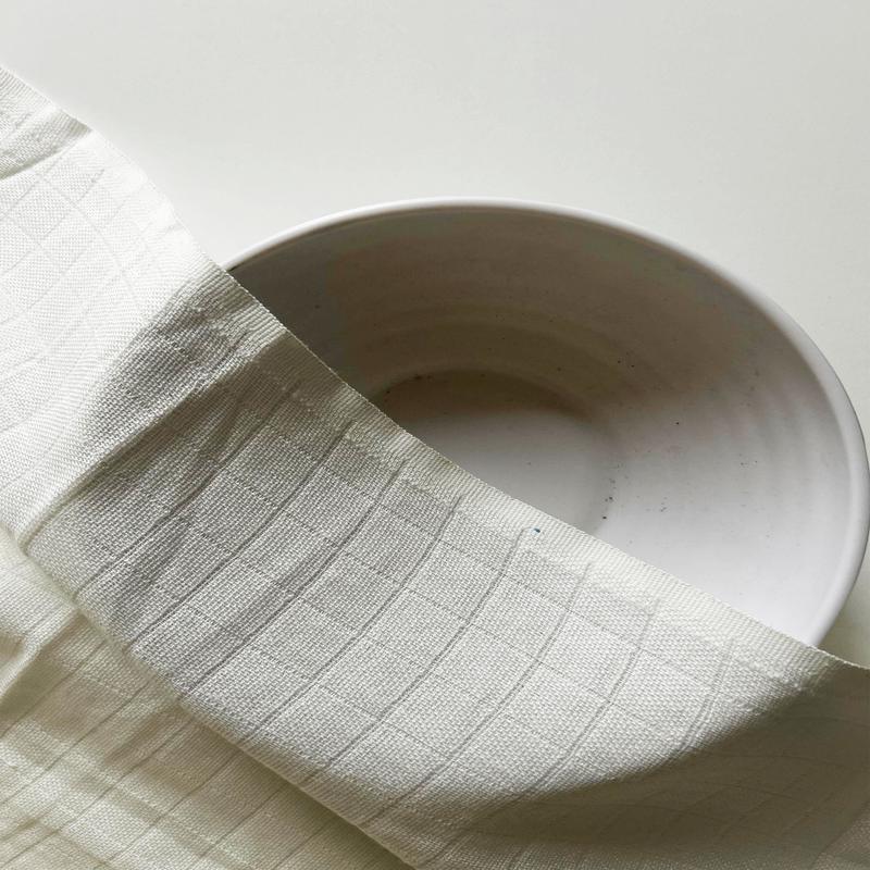 Cotton Bamboo Double Cloth Checks Fabric 56"