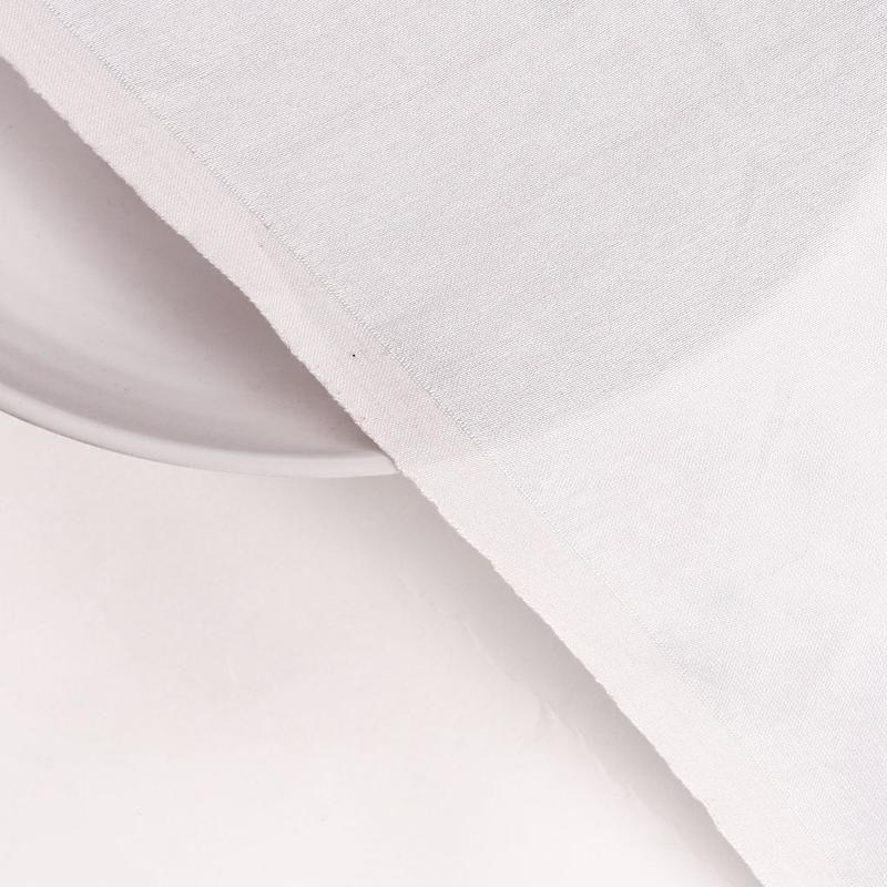 White 70 Gram Mercerized Cotton Chanderi Fabric