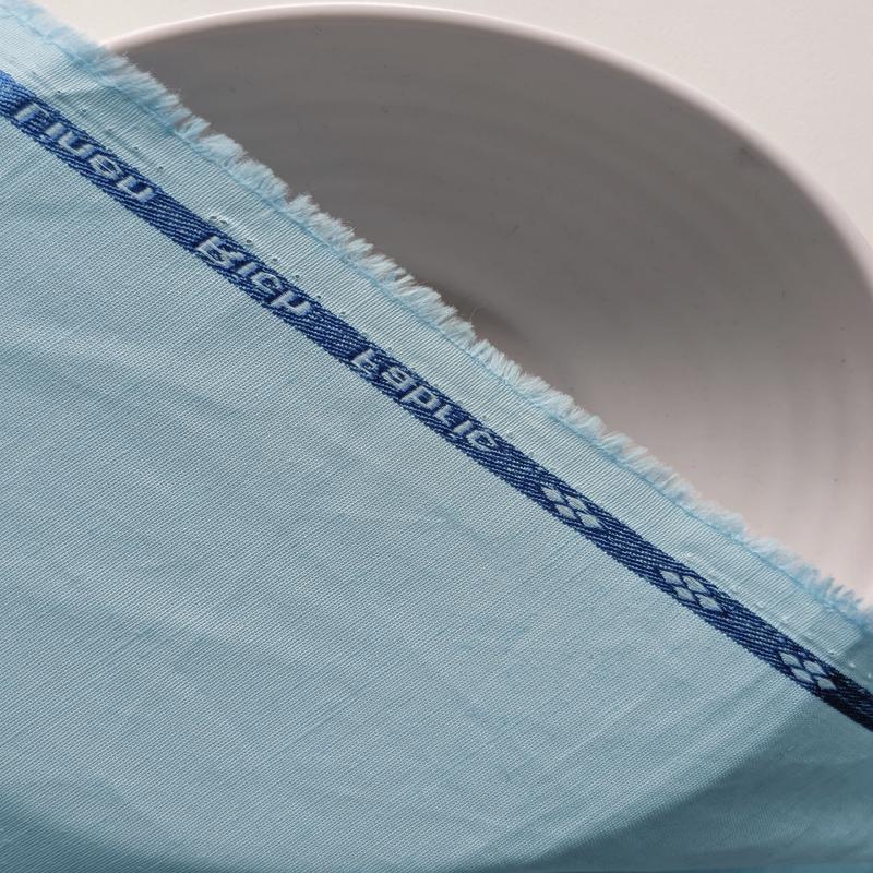 Light Blue 80% Cotton 20% linen Mill Dyed Fabric 58"