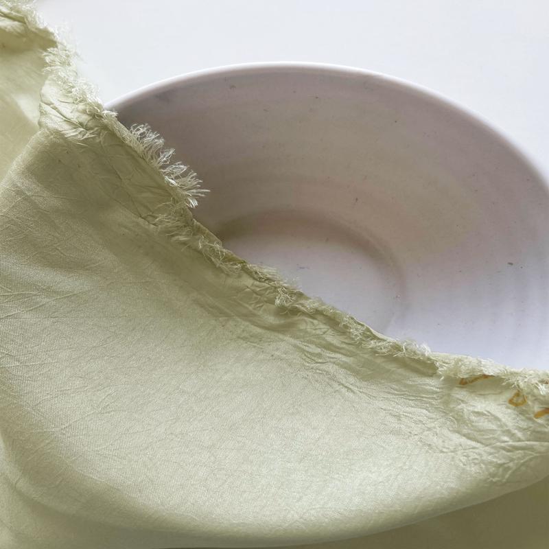 Light Green Poly Crushed Mill Dyed Fabric - 9.5 kg