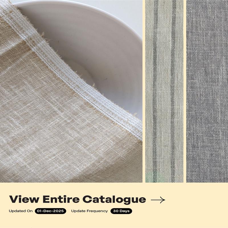 Loom Textured Blended Cotton Yarn Dyed Fabric 58"