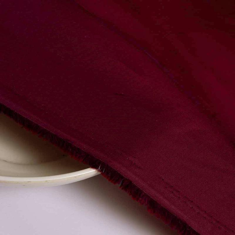 Maroon 40s Cotton Oxford Mill Dyed Fabric 58"