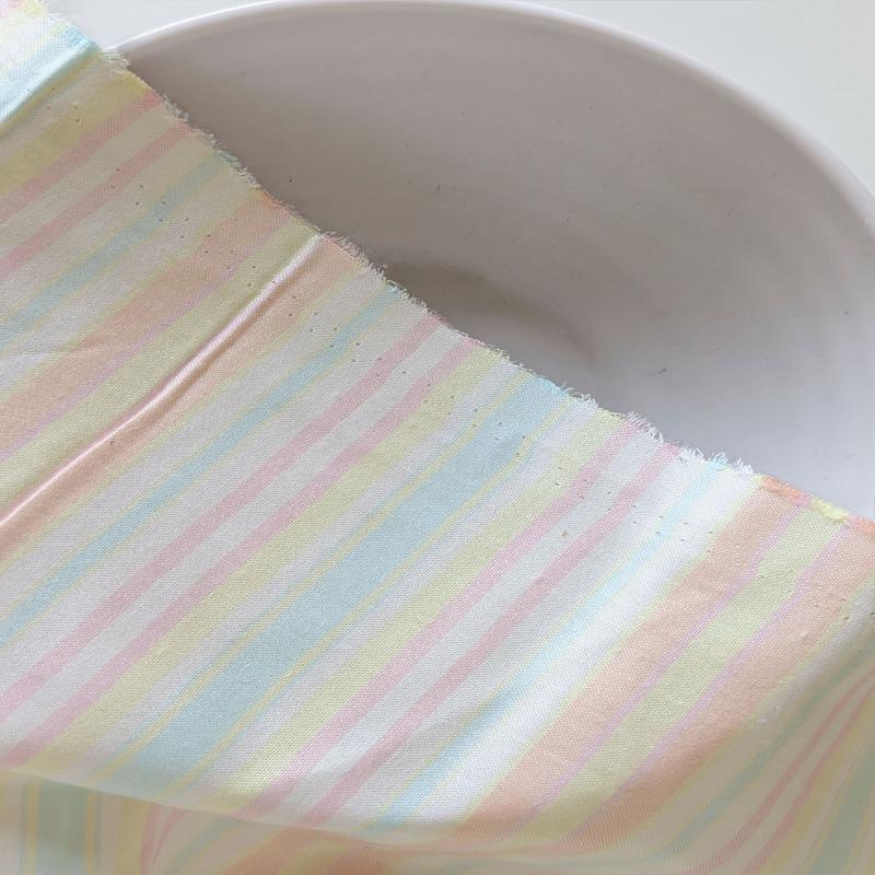 Multi-Color Stripes Blended Viscose Yarn Dyed Fabric 56"