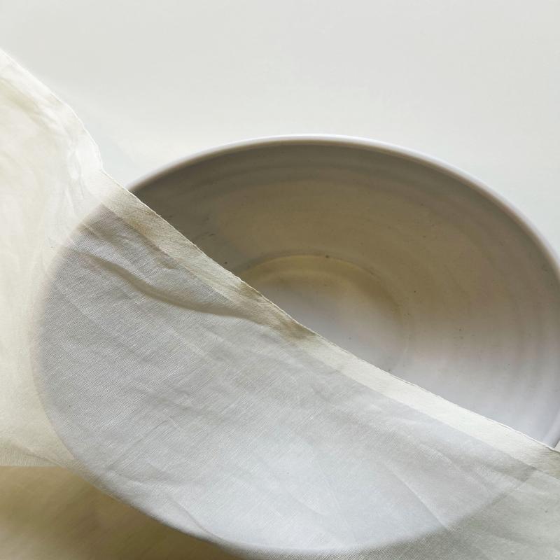 Natural 45 Gram Mercerized Cotton Chanderi Fabric