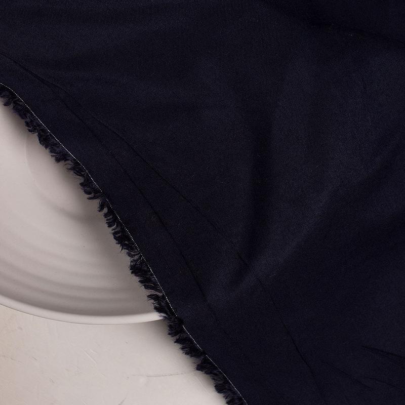 Navy Blue 30s Liva Heavy Rayon Plain Mill Dyed Fabric 56" - 21 kg