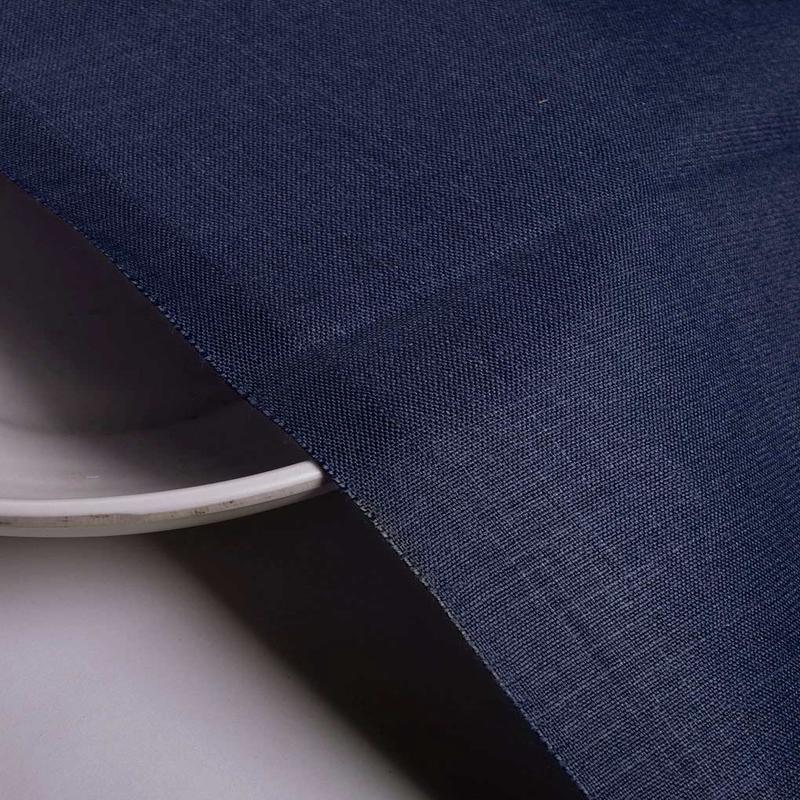 Navy Blue Heavy Poly Double Sided Slub Mill Dyed Fabric (Magic Slub) - 12 kg