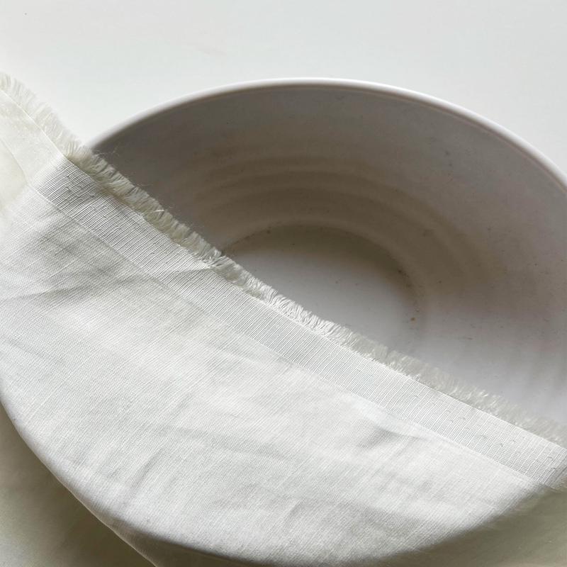 Off-White Viscose Linen Satin Mill Dyed Fabric 58" - 18.5 kg