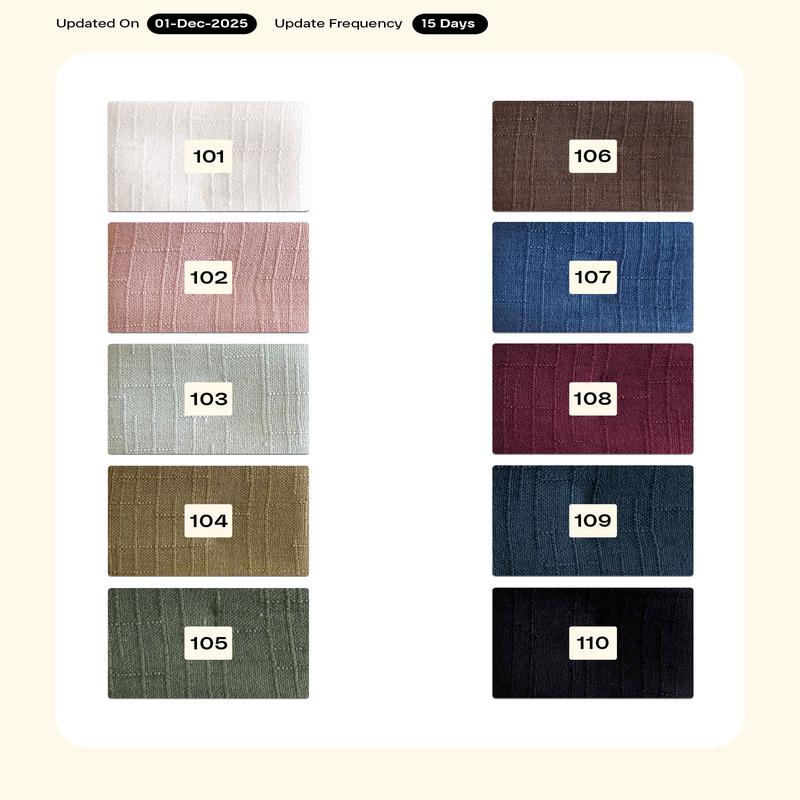 Poly Double Sided Slub Mill Dyed Fabric (Irish Linen) - 25 kg