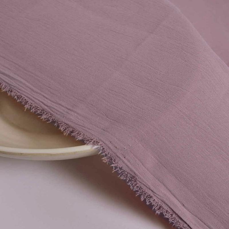 Purple Poly Crepe Mill Dyed Fabric 58" - 19 kg