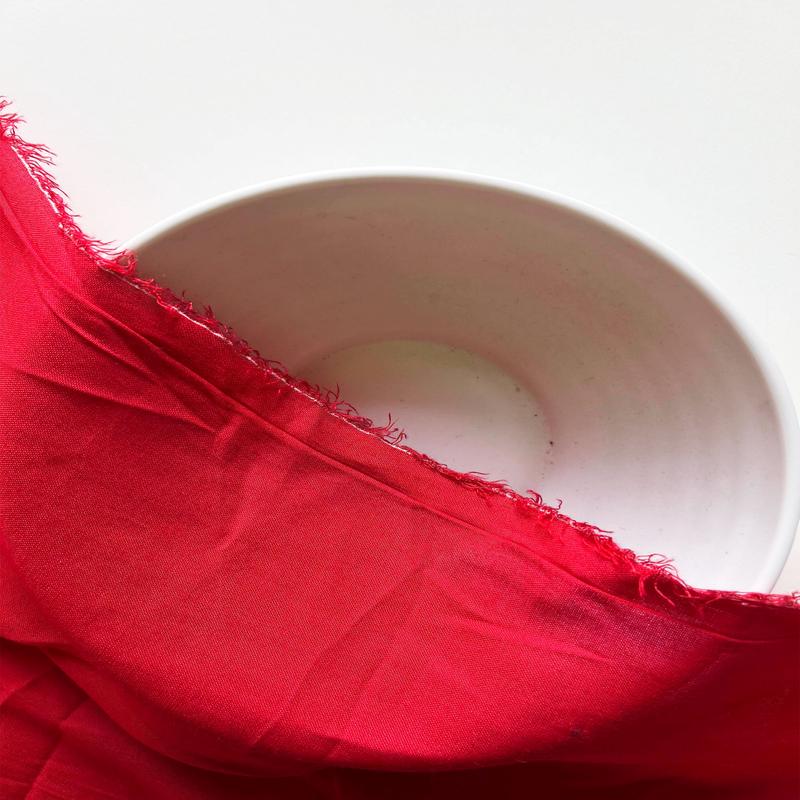 Red Dyed 30s (68 x 60) Birla Viscose Fabric