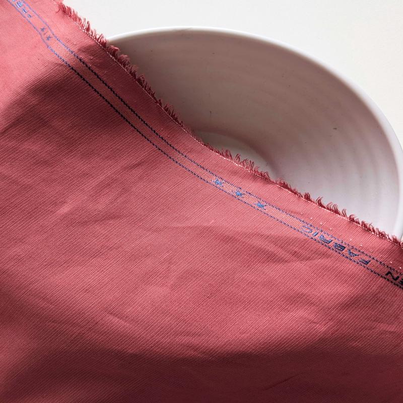Red Dyed Cotton Linen Mill Dyed Fabric 58"