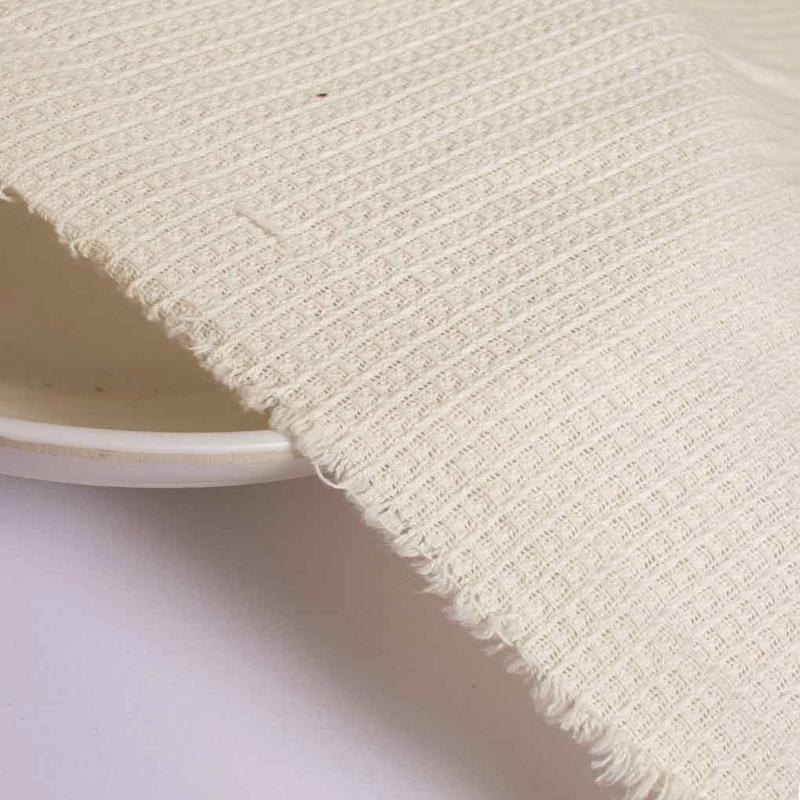 Small Honeycomb Cotton Waffle Fabric 56"