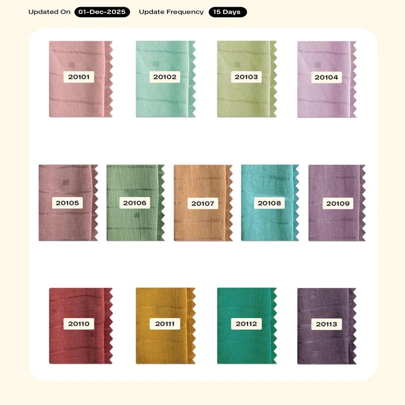 Stripes Poly Satin Dobby Fabric 52" - 10.5 kg