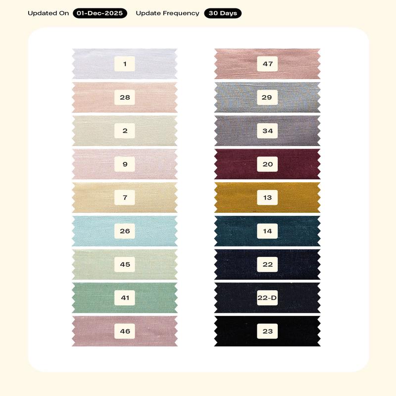 Viscose Linen Satin Mill Dyed Fabric 58" - 18.5 kg