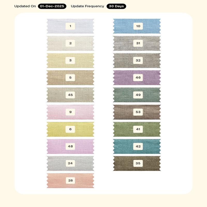 40 Lea Pure Linen Mill Dyed Fabric 58"