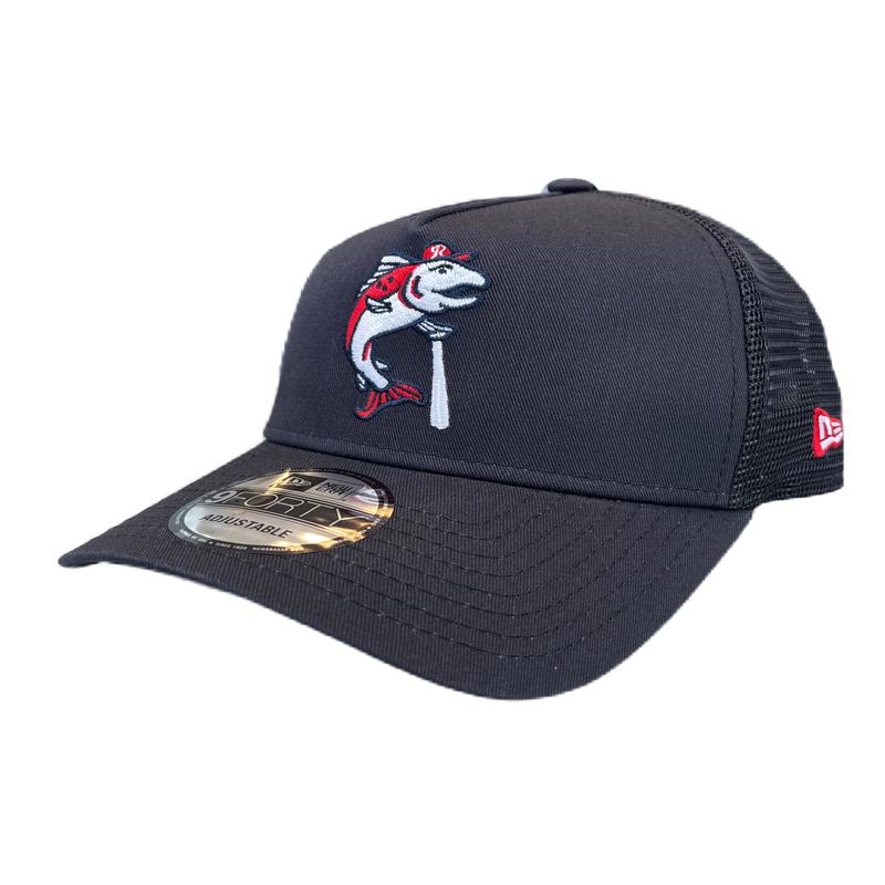 Tacoma Rainiers New Era 9Forty A-Frame Trucker Navy Slammin' Sam Adjustable Cap