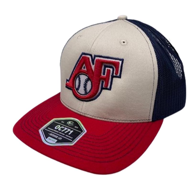 Foxes Stone/Navy/Cardinal Adjustable Premium Trucker Hat