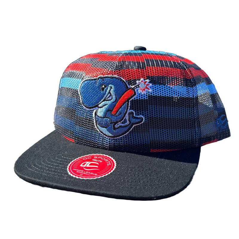 Eugene Emeralds Exploding Whales Outdoor Cap Youth High Heat Cap