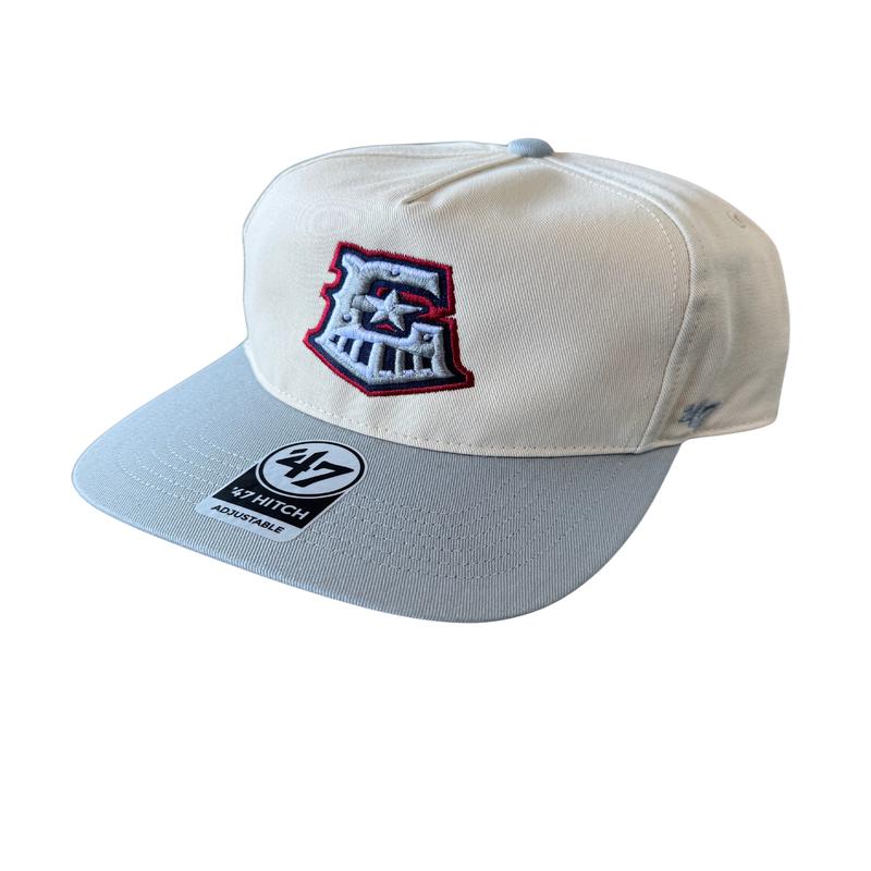 Round Rock Express 47 Brand Natural/Storm Gray E-Train Hitch Cap