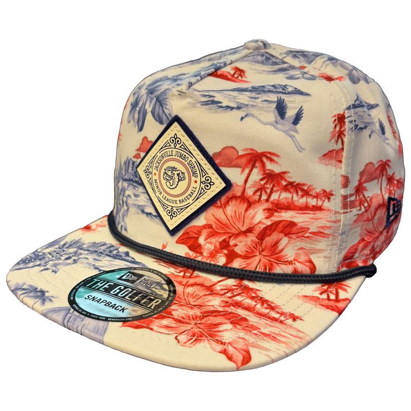 Jacksonville Jumbo Shrimp New Era Island Vibes Golfer Snapback