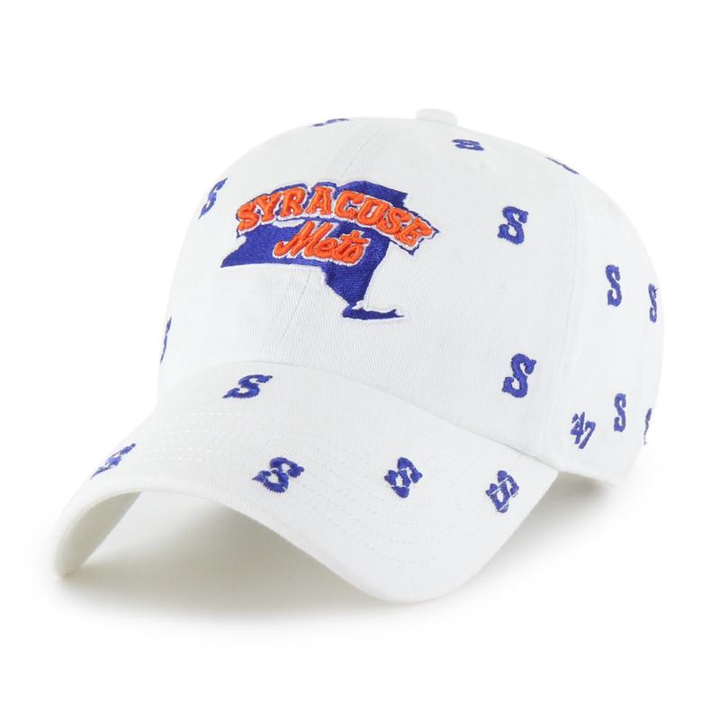 Syracuse Mets '47 Ladies White Confetti Clean Up Adj.