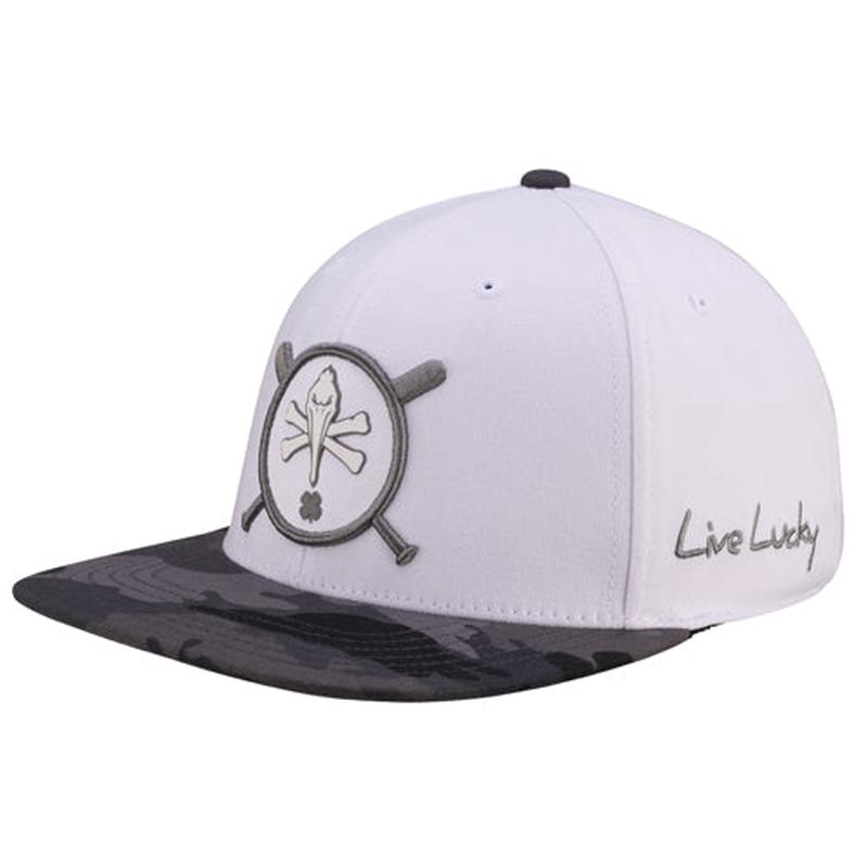 Myrtle Beach Pelicans Black Clover White Pirate Infield Snapback Adjustable Cap