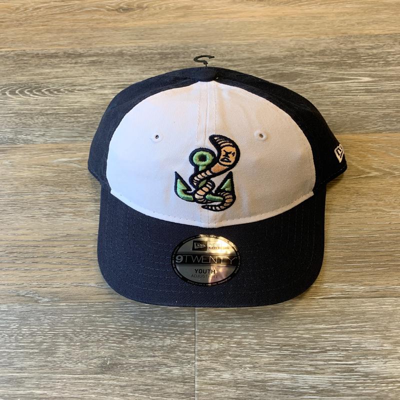 Gwinnett Stripers New Era Youth NEW Worm 920 Cap- White/Navy