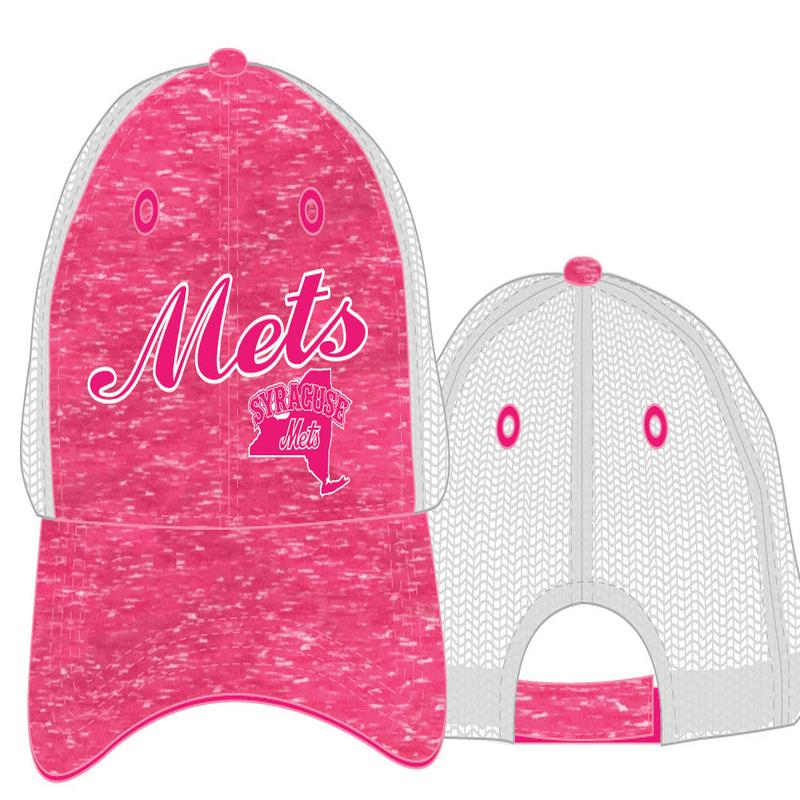 Syracuse Mets BR Pink Youth Adj. Cap