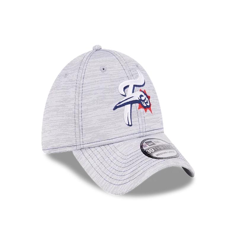 New Era 39Thirty Stretch Fit Gray F-Fist logo Hat