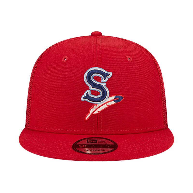 Spokane Indians New Era 9FIFTY Classic Trucker Red Snapback Cap
