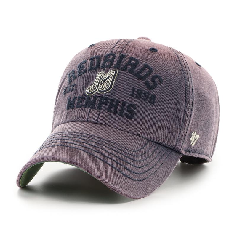 Memphis Redbirds Navy Dusted Steuben 47 Clean Up Cap