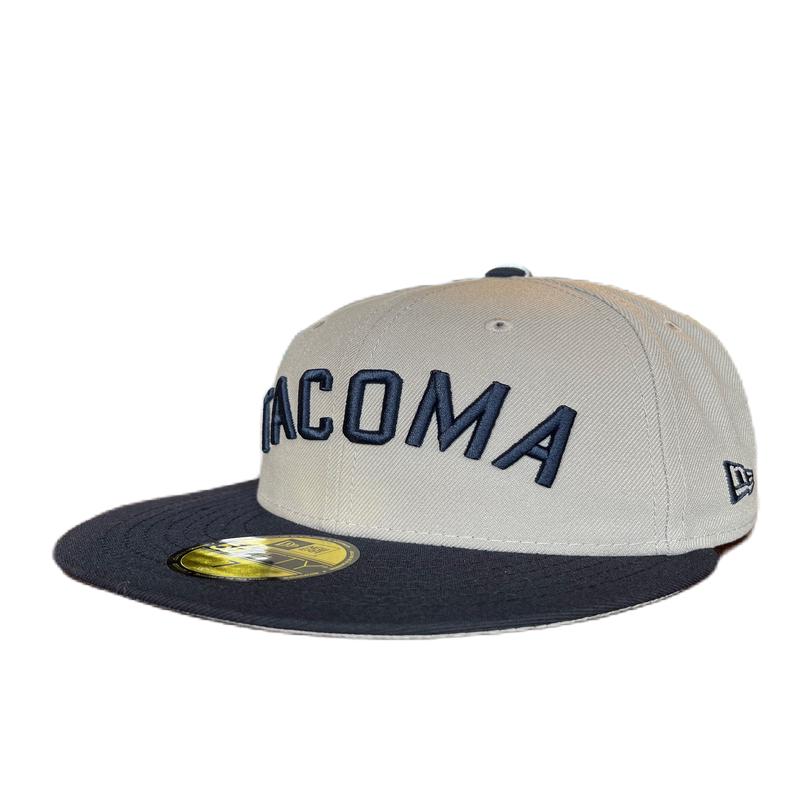 Tacoma Rainiers New Era 59Fifty Gray Navy Tacoma PCL Cap