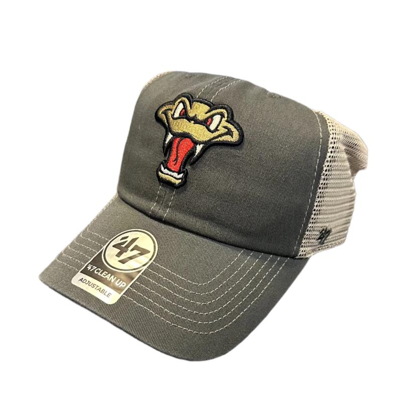 Timber Rattlers 47 Brand Charcoal Trawler Clean Up Adjustable Hat
