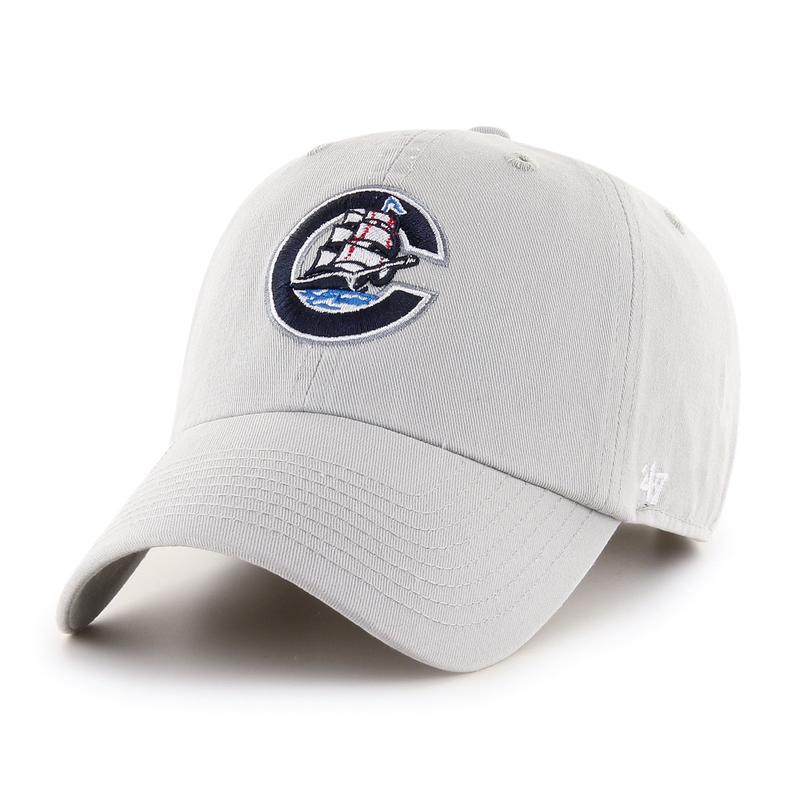 Columbus Clippers 47 Brand Gray 90s Logo Clean Up
