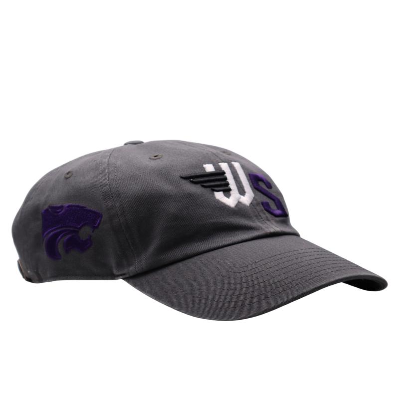 Wichita Wind Surge '47 Charcoal Kansas State/Wind Surge Clean Up Cap