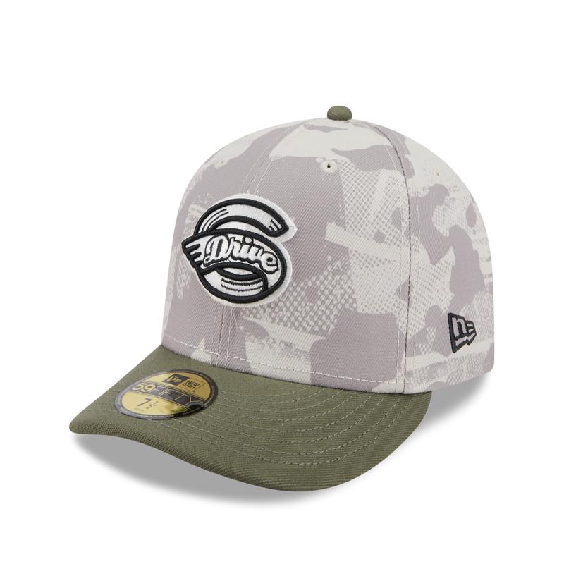 Greenville Drive New Era 2025 On Field Armed Forces Day 59FIFTY Hat