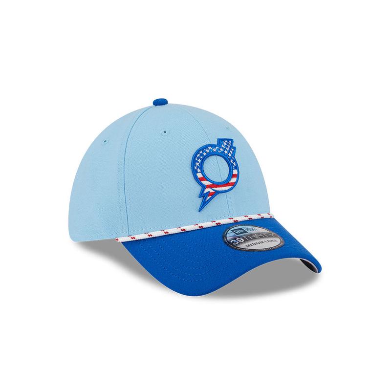 Omaha Storm Chasers 2025 New Era Fourth of July 39THIRTY Fitted Cap