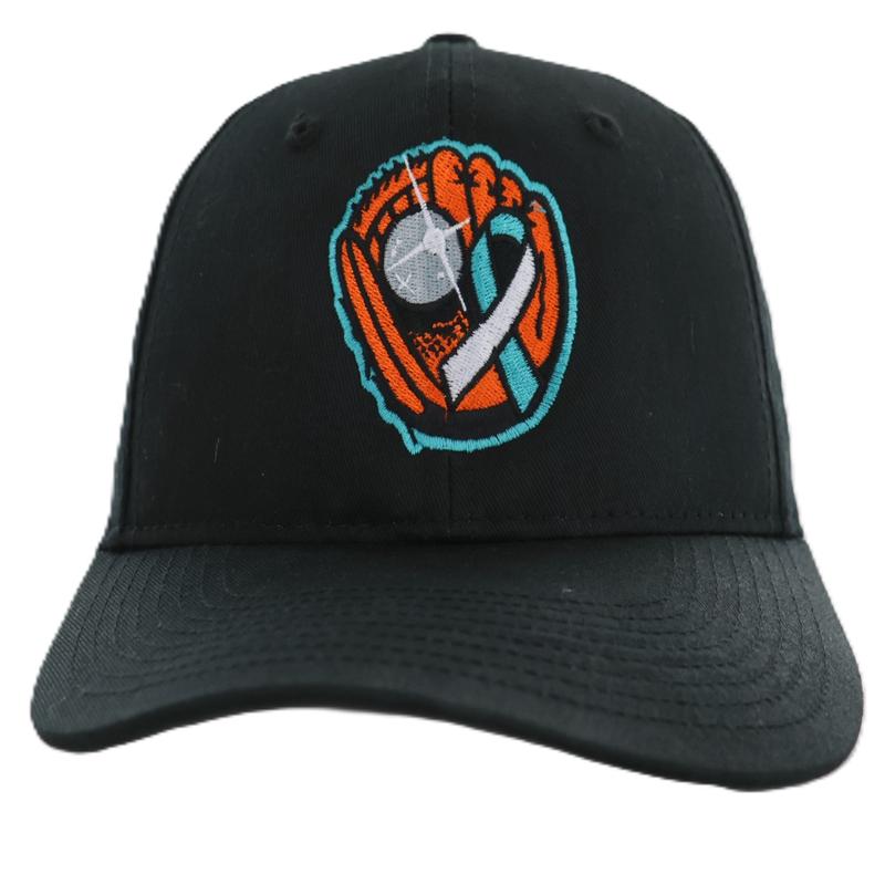 Chesapeake Baysox ADJUSTABLE Mitt Hat BLACK